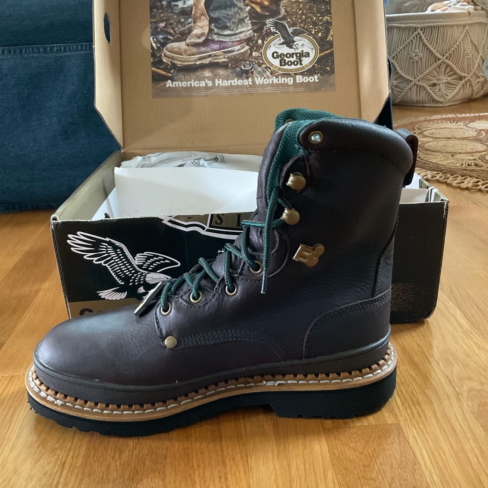 Steel Toe Leather Work Boot - Picture 5 of 8